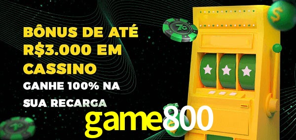 game800 melhor bônus de depósito